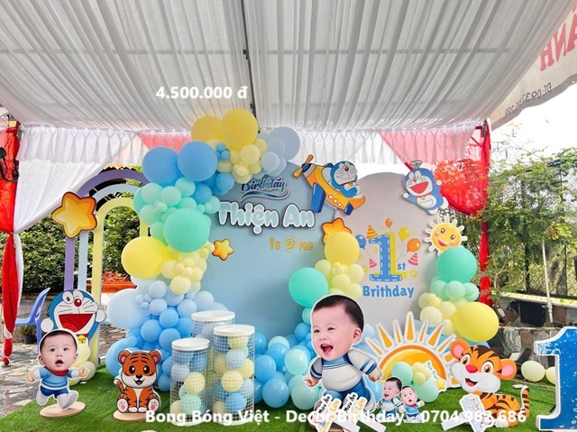 Trang trí sinh nhật chủ đề DOREMON