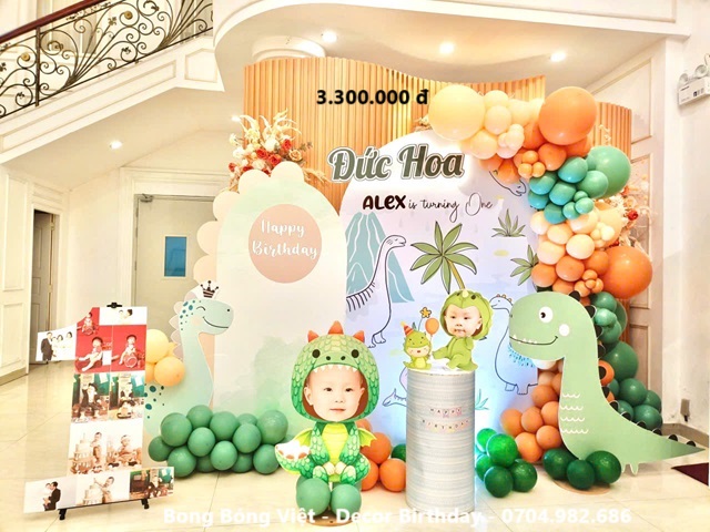 Trang trí sinh nhật chủ đề KHỦNG LONG