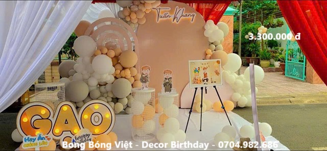 Trang trí sinh nhật cho bé