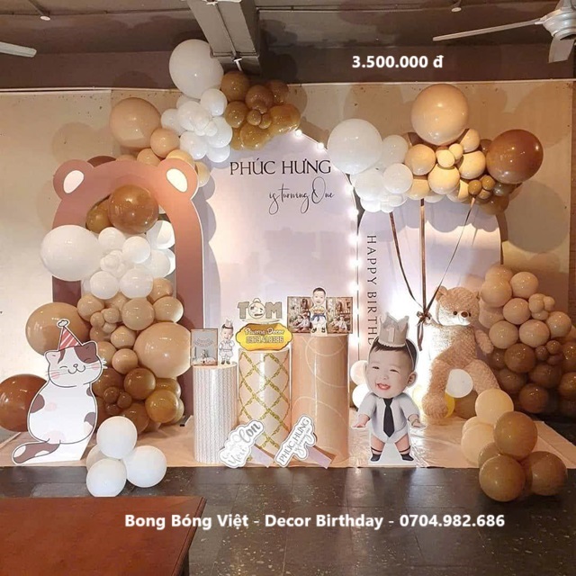 Trang trí sinh nhật chủ đề con mèo