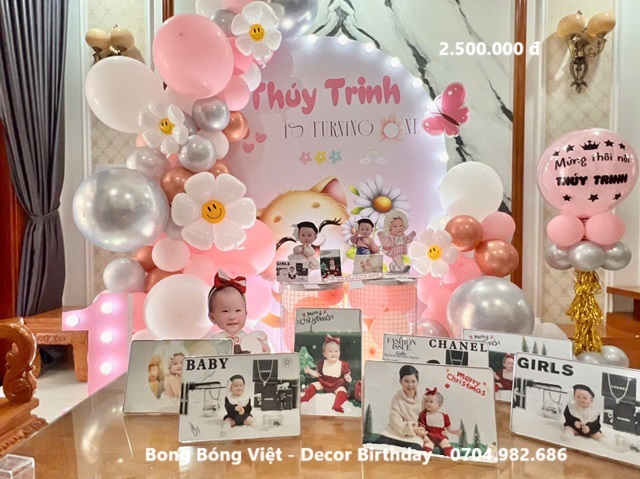 Trang trí sinh nhật cho bé gái