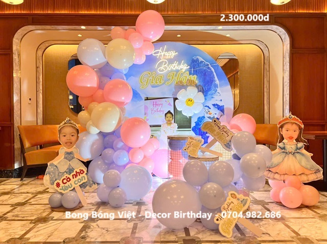 Trang trí sinh nhật chủ đề công chúa ELSA