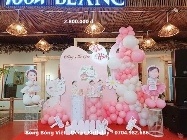 Trang trí sinh nhật bé gái