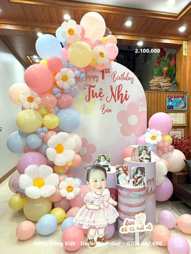 Trang trí sinh nhật bé