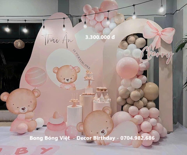 Trang trí sinh nhật bé gái