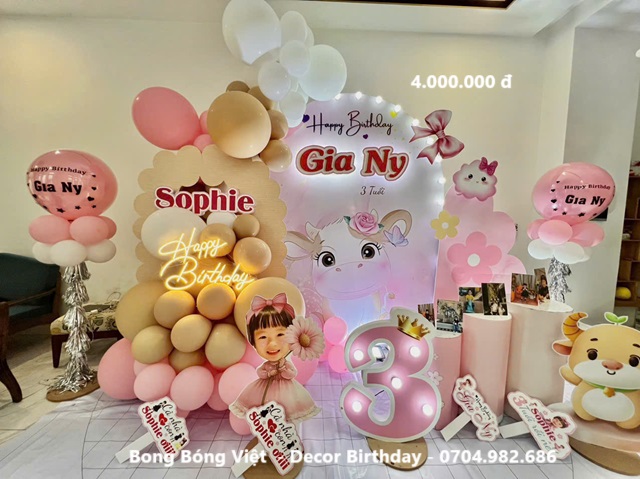 Trang trí sinh nhật đẹp