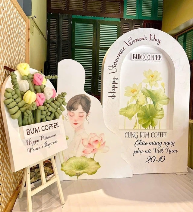 DỊCH VỤ TRANG TRÍ BACKDROP 8.3 NGÀY QUỐC TẾ PHỤ NỮ TẠI TP.HCM 24 mau xinh ngay 8 3 cung hoa bong bong an tuong min