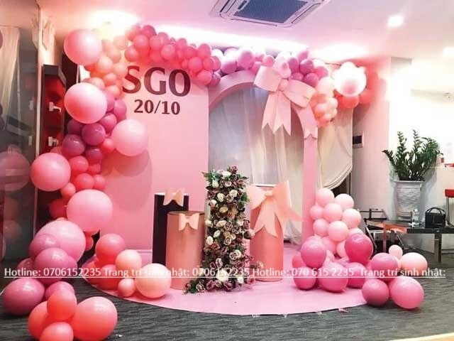 Trang Trí Ngày 20/10 Ấn Tượng Và Độc Đáo Năm 2025 18 Backdrop Ngày 20.10 đẹp ấn Tượng Min