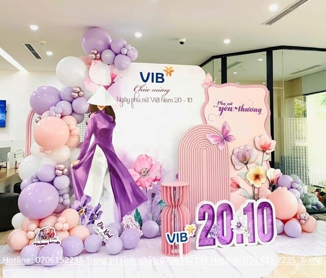 Trang Trí Ngày 20/10 Ấn Tượng Và Độc Đáo Năm 2025 17 Dịch Vụ Thi Công Trang Trí Backdrop Ngày Phụ Nữ Việt Nam Min