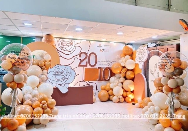 Trang Trí Ngày 20/10 Ấn Tượng Và Độc Đáo Năm 2025 28 Trang Trí Backdrop Ngày 20.10 đơn Giản Và đẹp Min