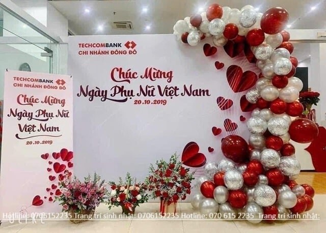Trang Trí Ngày 20/10 Ấn Tượng Và Độc Đáo Năm 2025 20 Trang Trí Background Ngày Phụ Nữ Việt Nam Tại Ngân Hàng Min