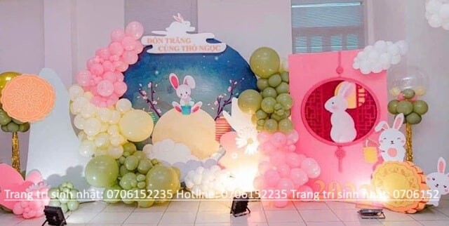 Trang Trí Trung Thu Đẹp, Ấn Tượng – Giải Pháp Tổ Chức Trung Thu Trọn Vẹn 28 Trang Trí Backdrop Trung Thu Cùng Bong Bóng Min