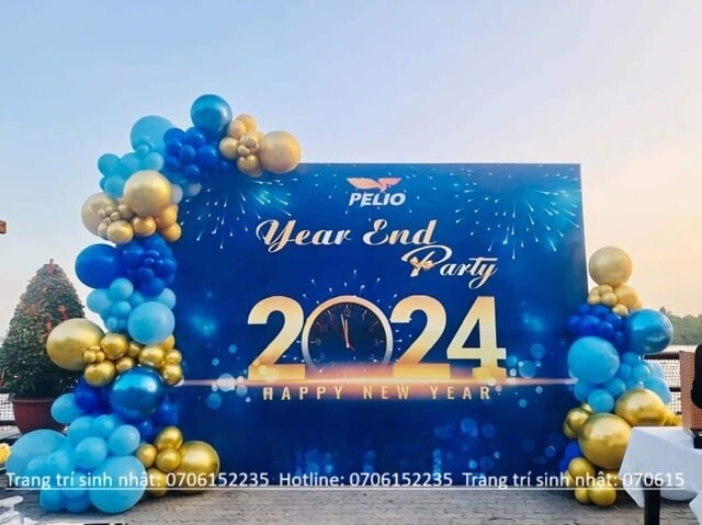 Trang Trí Tất Niên Ấn Tượng – Bí Quyết Cho Một Buổi Tiệc Cuối Năm Hoàn Hảo 38 Backdrop Tất Niên Công Ty đẹp Min