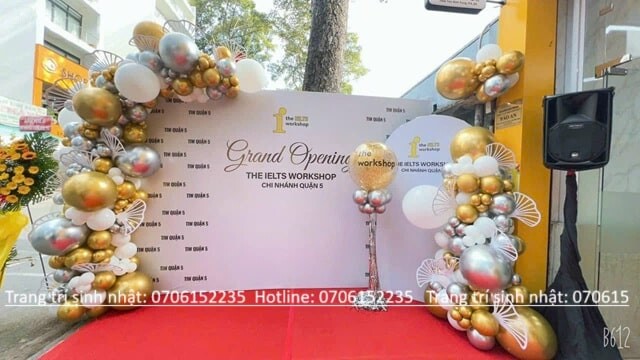 Dịch Vụ Thi Công Backdrop Khai Trương Chuyên Nghiệp – Giá Tốt Tại TP.HCM 46 Backdrop Khai Trương đẹp Min