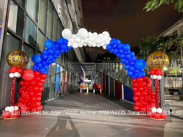 TRANG TRÍ CỔNG BONG BÓNG KHAI GIẢNG ĐẸP HCM 38 Dịch Vụ Trang Trí Bong Bóng Khai Giảng Trọn Gói Min