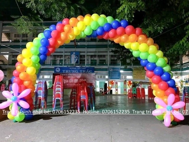 TRANG TRÍ CỔNG BONG BÓNG KHAI GIẢNG ĐẸP HCM 32 Trang Trí Cổng Bong Bóng Khai Giảng Hcm Min