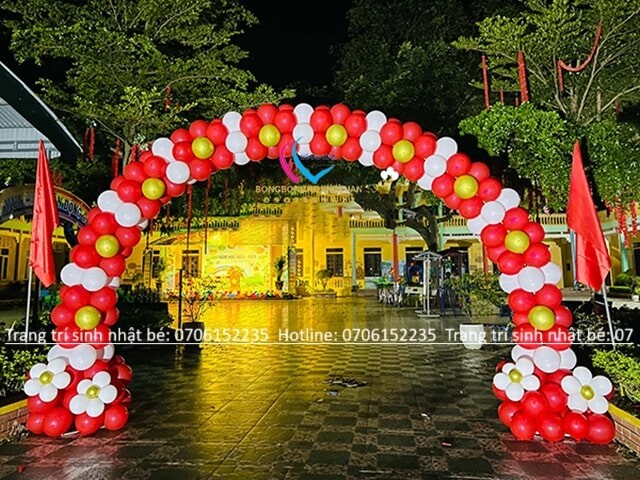 TRANG TRÍ CỔNG BONG BÓNG KHAI GIẢNG ĐẸP HCM 42 Cổng Bong Bóng Khai Giảng Hcm Min