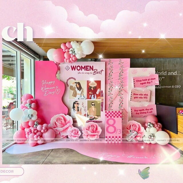 Top 10 Mẫu Trang Trí Backdrop 8/3 Đẹp Và Ấn Tượng Tại HCM 23 Trang Trí Backdrop Ngày 8.3 Theo Yêu Cầu