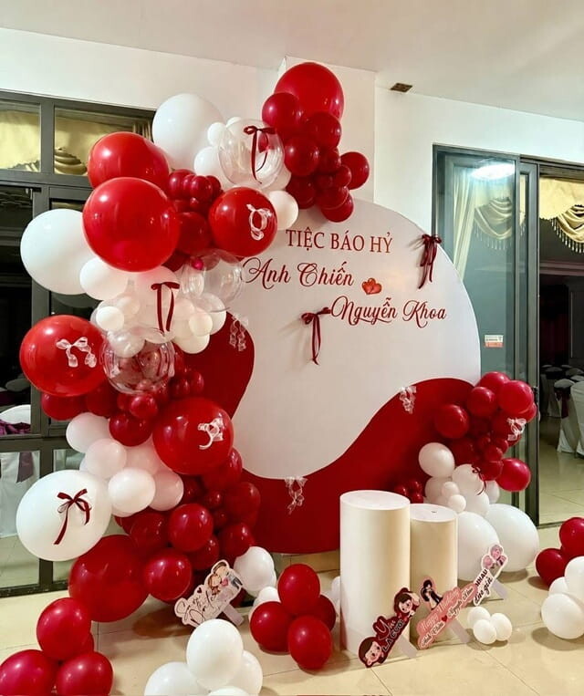 Trang Trí Tiệc Báo Hỷ TPHCM Đẹp, Sang Trọng, Trọn Gói Giá Tốt 37 Trang Trí Tiệc Báo Hỷ Giá Rẻ