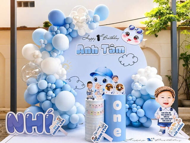 Trang Trí Thôi Nôi Cho Bé Đẹp – Dịch Vụ Trang Trí Thôi Nôi Trọn Gói Tại TPHCM 50 Backdrop Thôi Nôi