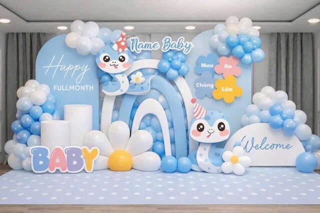 Trang Trí Thôi Nôi Cho Bé Đẹp – Dịch Vụ Trang Trí Thôi Nôi Trọn Gói Tại TPHCM 30 Trang Trí Tiệc Thôi Nôi
