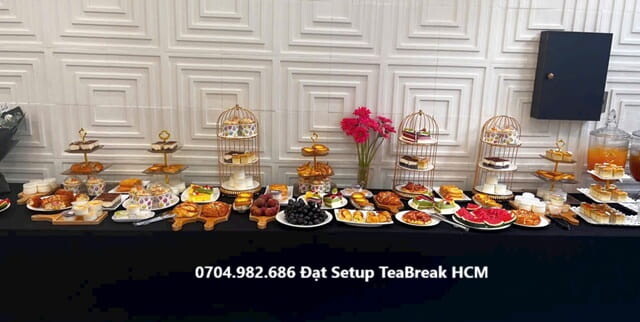 Setup Tiệc Teabreak HCM Trọn Gói - Trang trí tiệc Teabreak Văn phòng, Công ty 17 Trang trí tiệc teabreak HCM