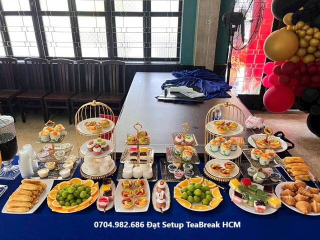 Setup Tiệc Teabreak HCM Trọn Gói - Trang trí tiệc Teabreak Văn phòng, Công ty 27 Z8027227581993 0cf4b28416ab6b032409f010bdace515