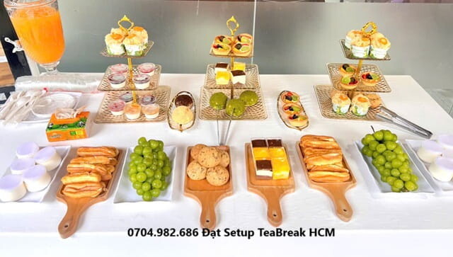 Setup Tiệc Teabreak HCM Trọn Gói - Trang trí tiệc Teabreak Văn phòng, Công ty 24 Z8027227603268 1d6f85613df15afdbb822984b65b59db